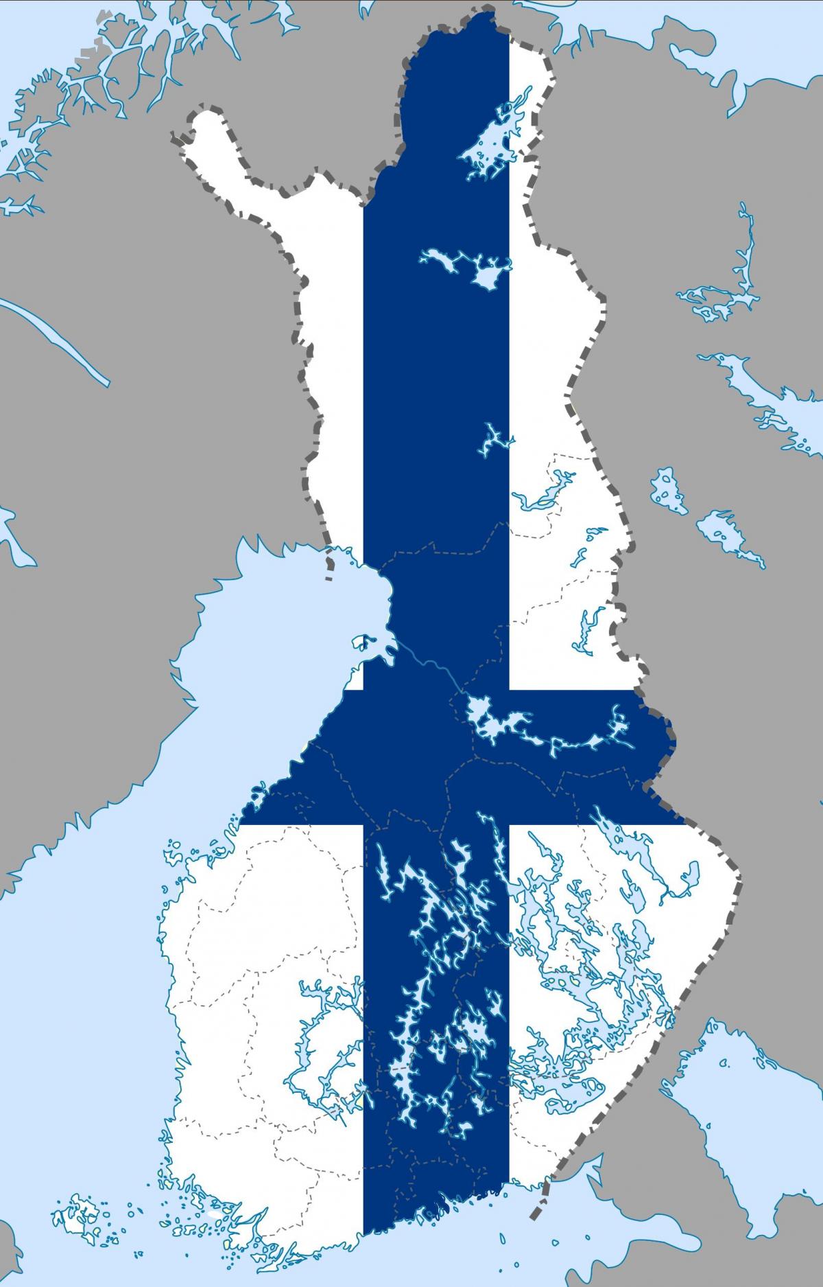 Suomen kartta flag