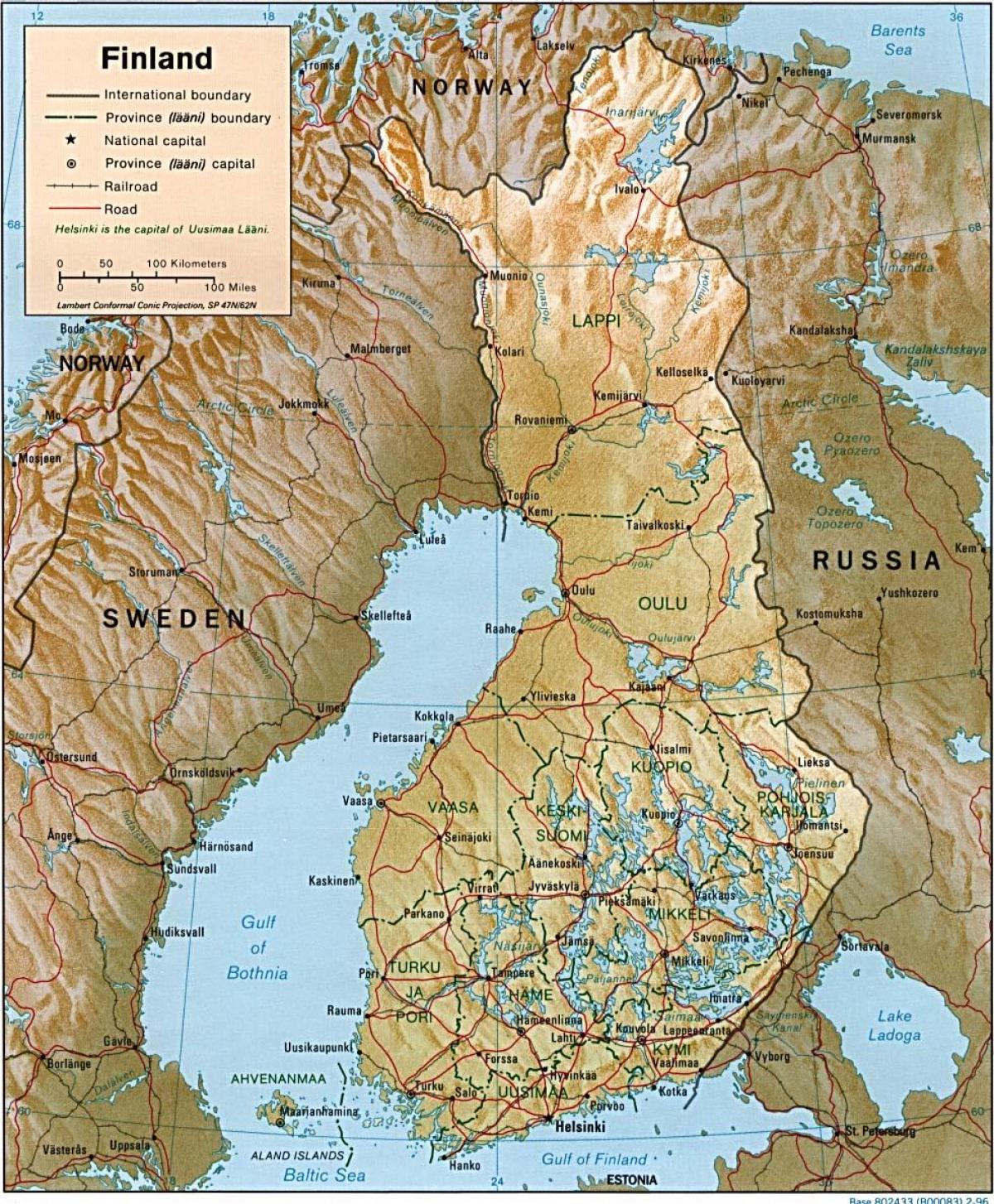 Kartta Suomen topografinen