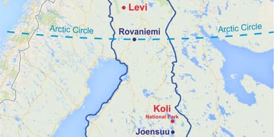 Rovaniemi Suomi kartta