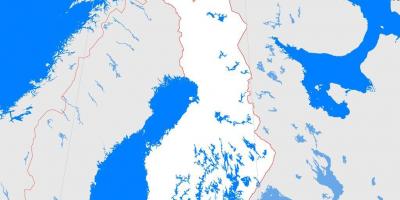 Kartta Suomen ääriviivat