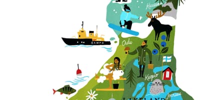 Suomi matkustaa kartta